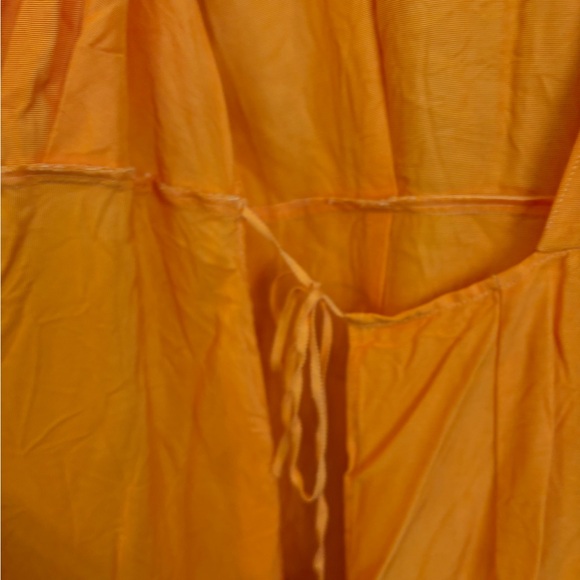 & Other Stories Cupro Wrap Mini Dress in Orange - Size 6 - Picture 5 of 7